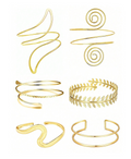 6 Pcs/Set Gold Armlet Set Elitaire