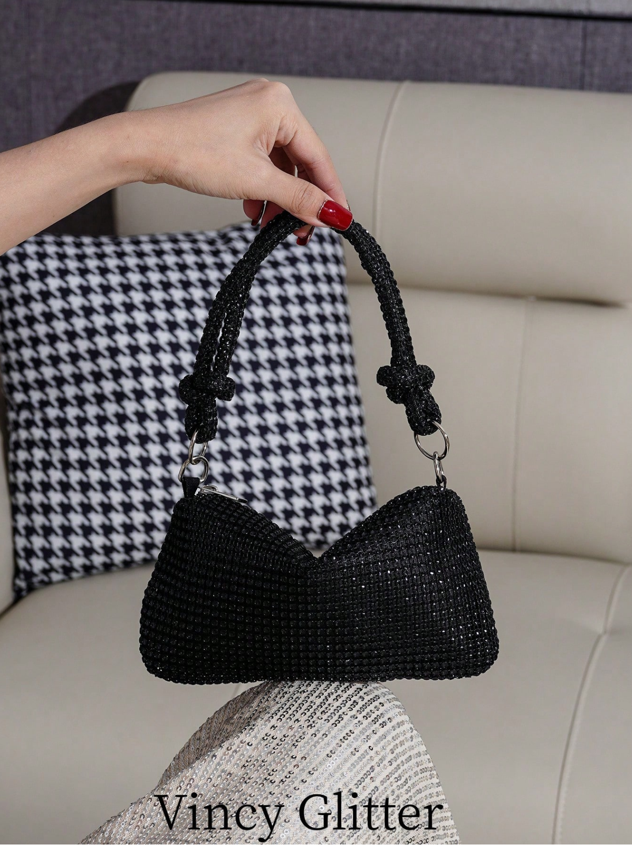 Rhinestone Slouch Elitaire
