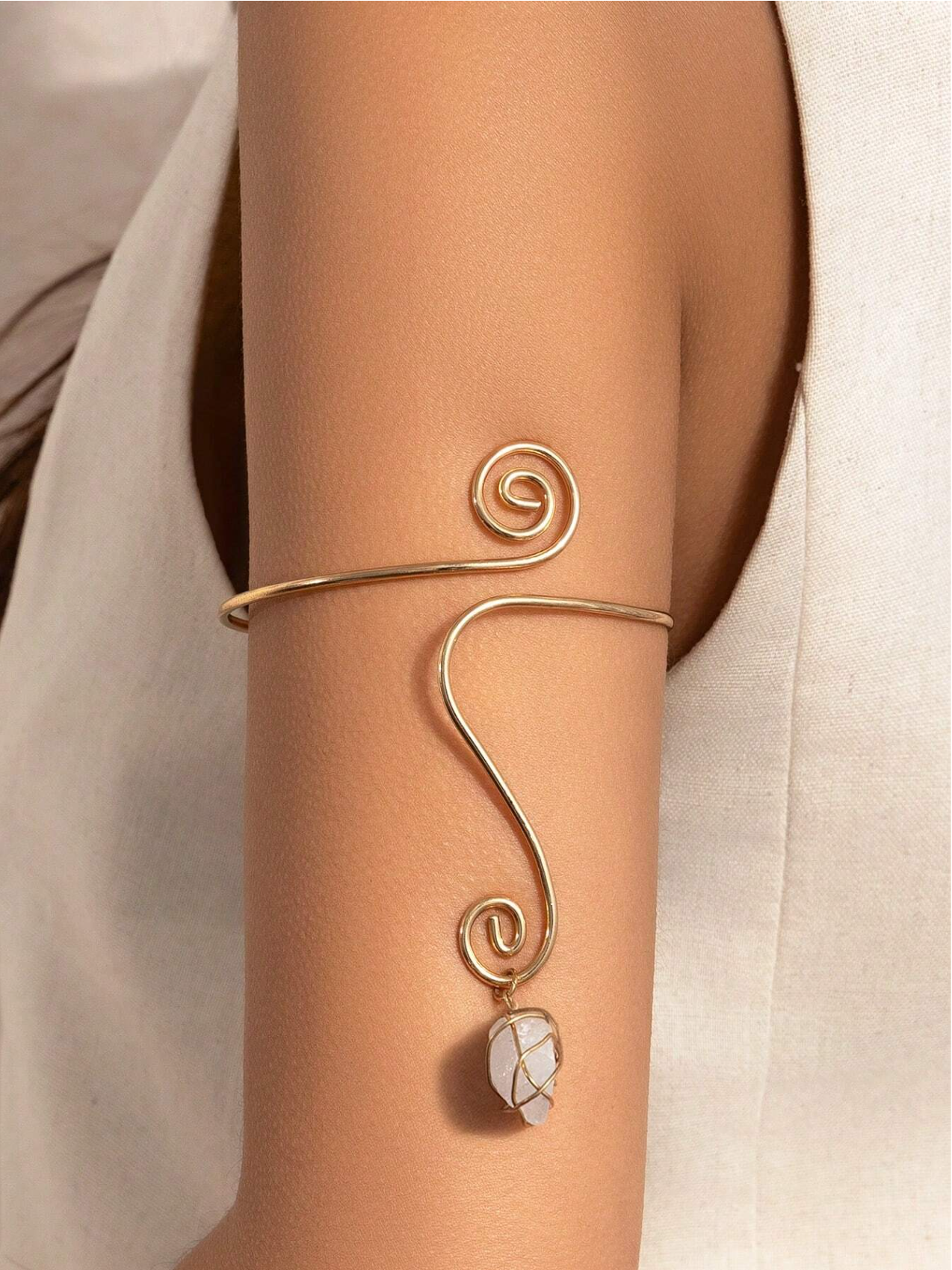 Bohemian Spiral Armlet Elitaire