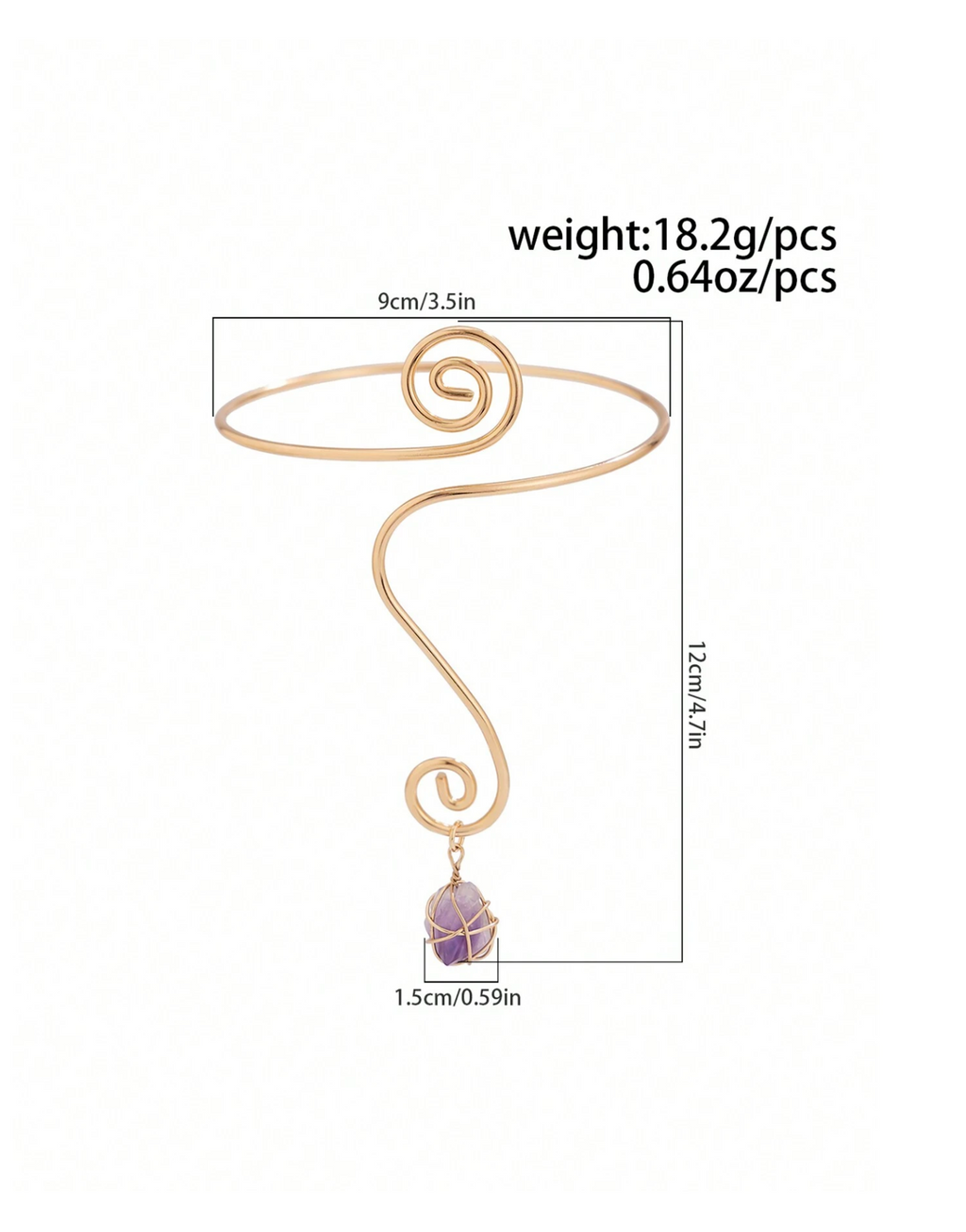Bohemian Spiral Armlet Elitaire