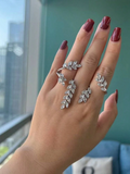 Zirconia Leaf Wrap Elitaire