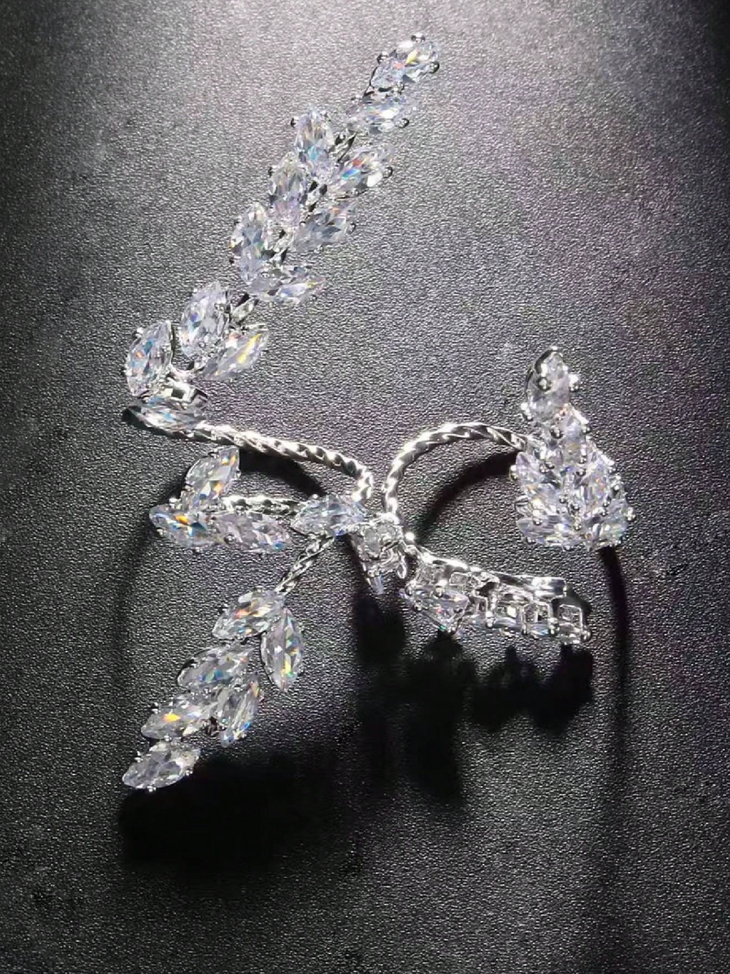 Zirconia Leaf Wrap Elitaire