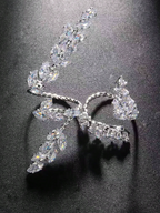 Zirconia Leaf Wrap Elitaire