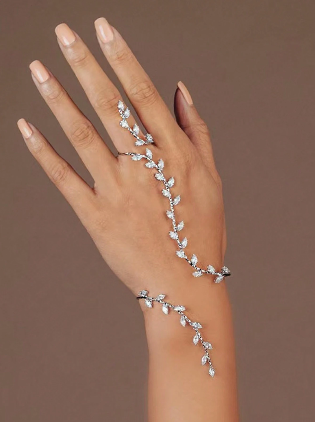 Zirconia Vine Hand Wrap Elitaire