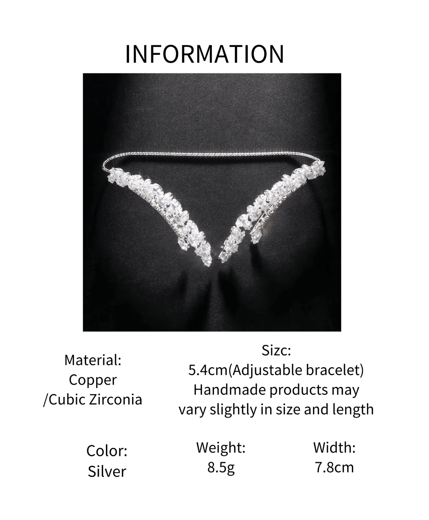 Silver Statement Cuff Elitaire