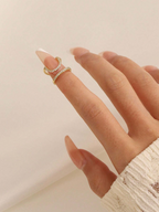 Crescent Nail Ring Elitaire
