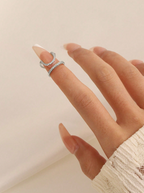 Crescent Nail Ring Elitaire