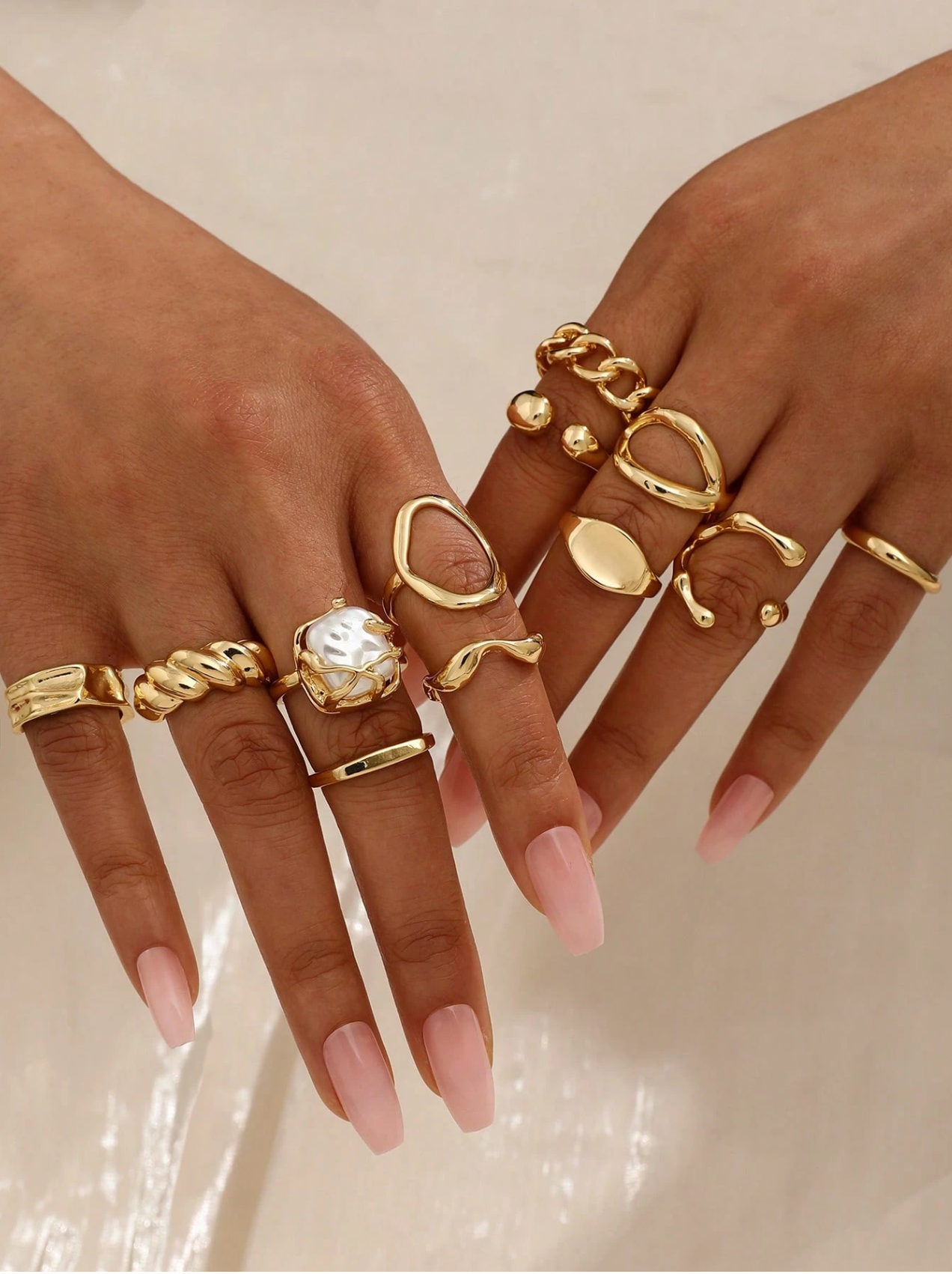 12 Pcs Golden Muse Rings Set ELITAIRE