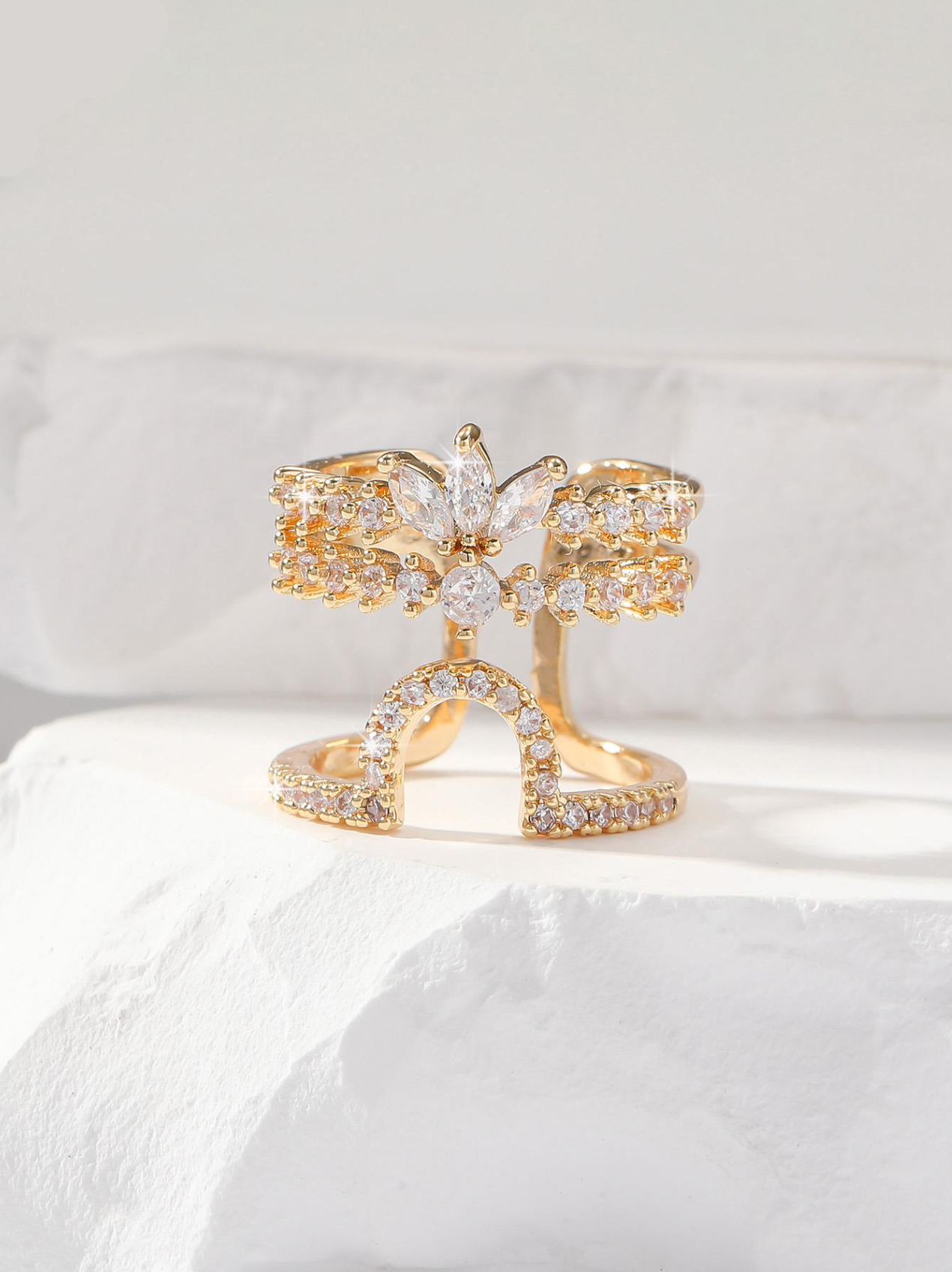 Bloom Nail Ring Elitaire
