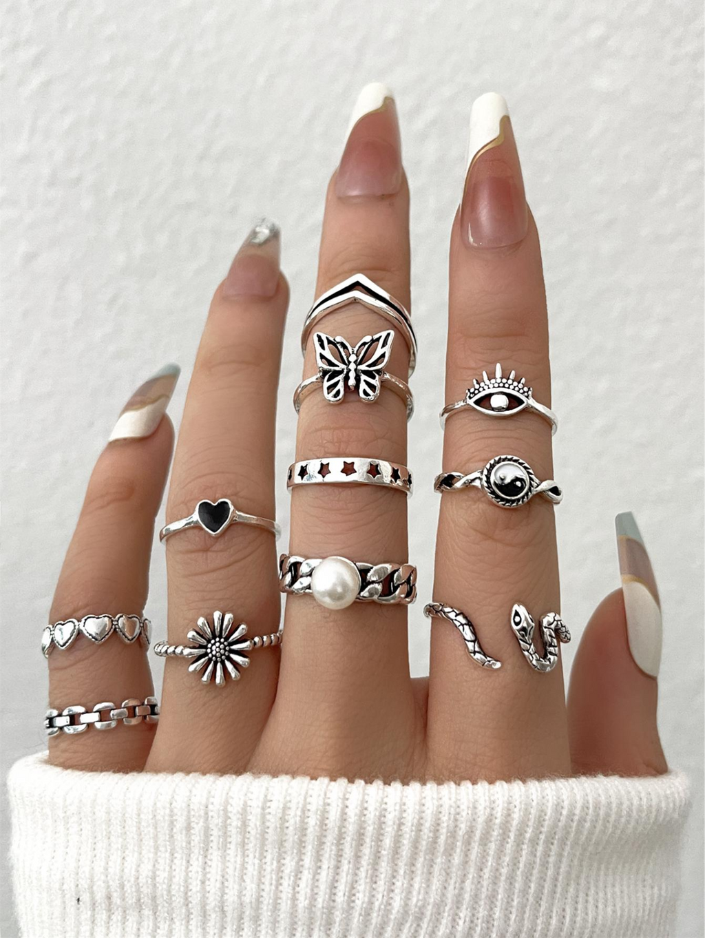 11 Pcs Ring Set Elitaire