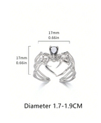 Gothic Spider Ring Elitaire