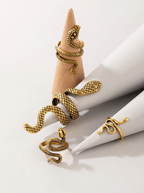 4 Pcs Medusa Ring Set Elitaire