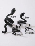 4 Pcs Medusa Ring Set Elitaire