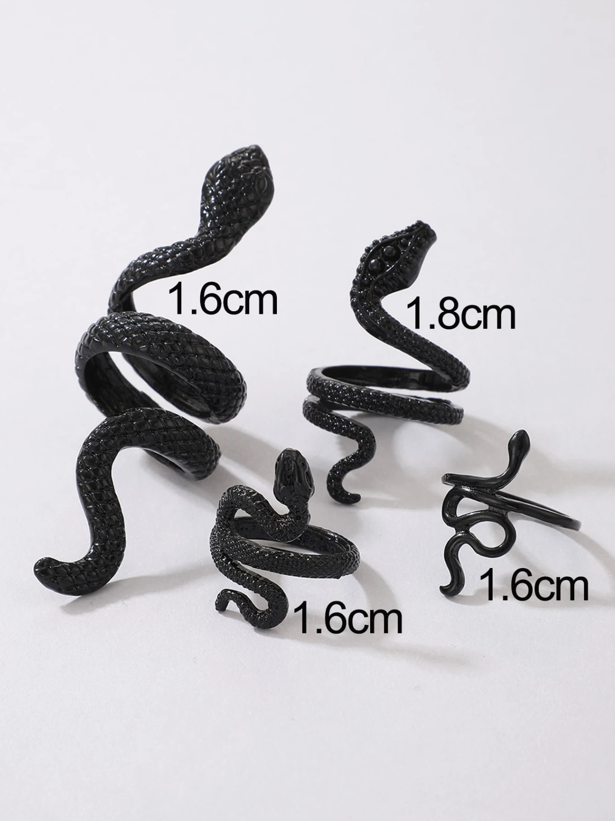 4 Pcs Medusa Ring Set Elitaire