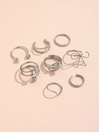 8 Pcs Dream Ring Set Elitaire