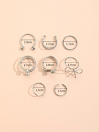 8 Pcs Dream Ring Set Elitaire