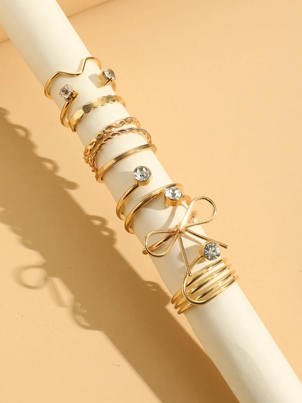 8 Pcs Dream Ring Set Elitaire