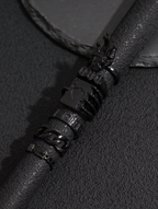 6 Pcs Noir Ring Set Elitaire