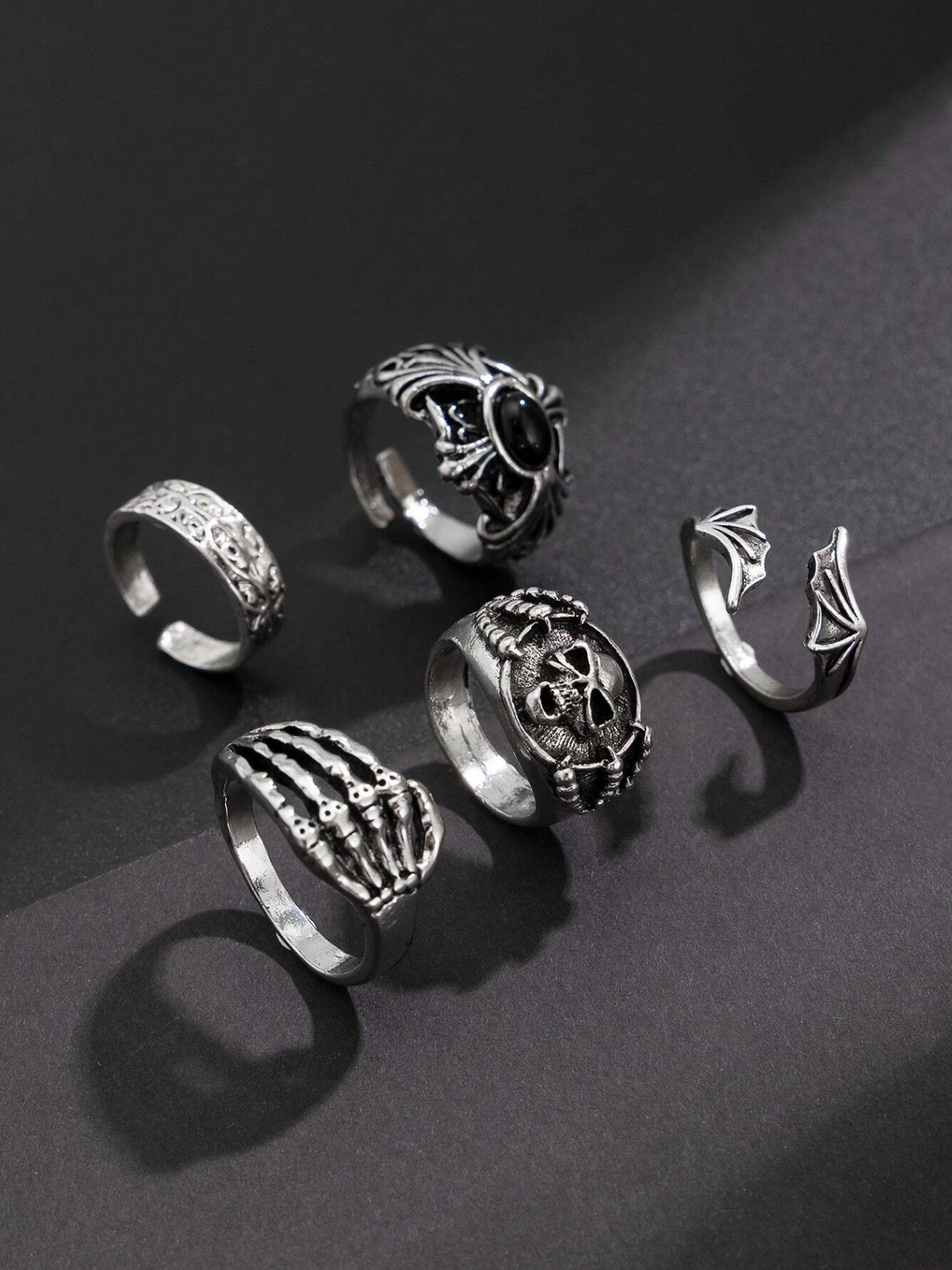 5 Pcs Crypt Ring Set Elitaire
