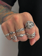 7 Pcs Sigil Ring Set Elitaire