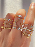 9 Pcs Stardust Ring Set Elitaire