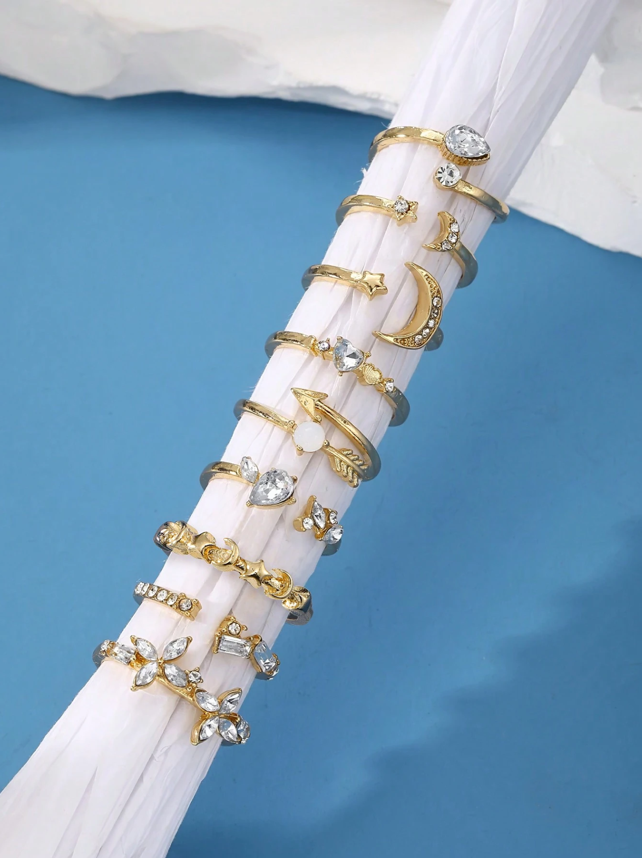 9 Pcs Stardust Ring Set Elitaire