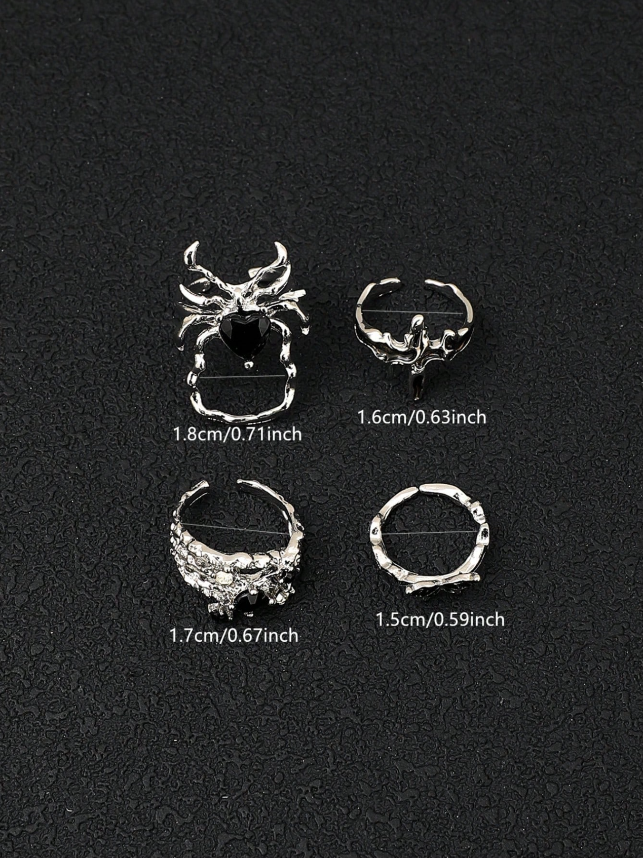 4 Pcs Arachne Ring Set Elitaire