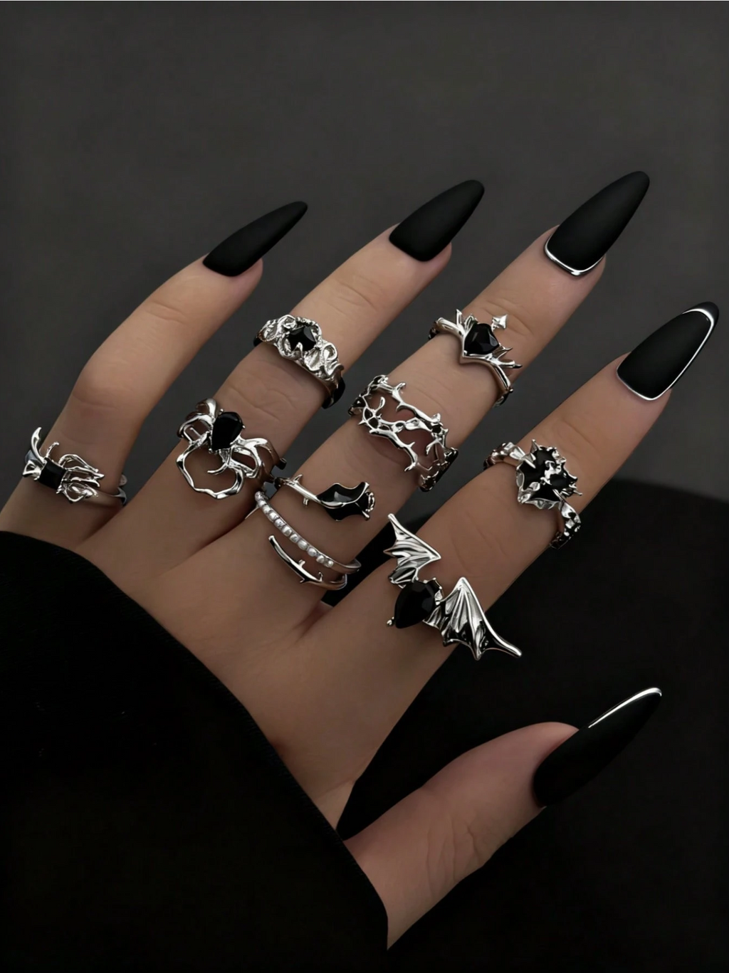 8 Pcs Nocturne Ring Set Elitaire