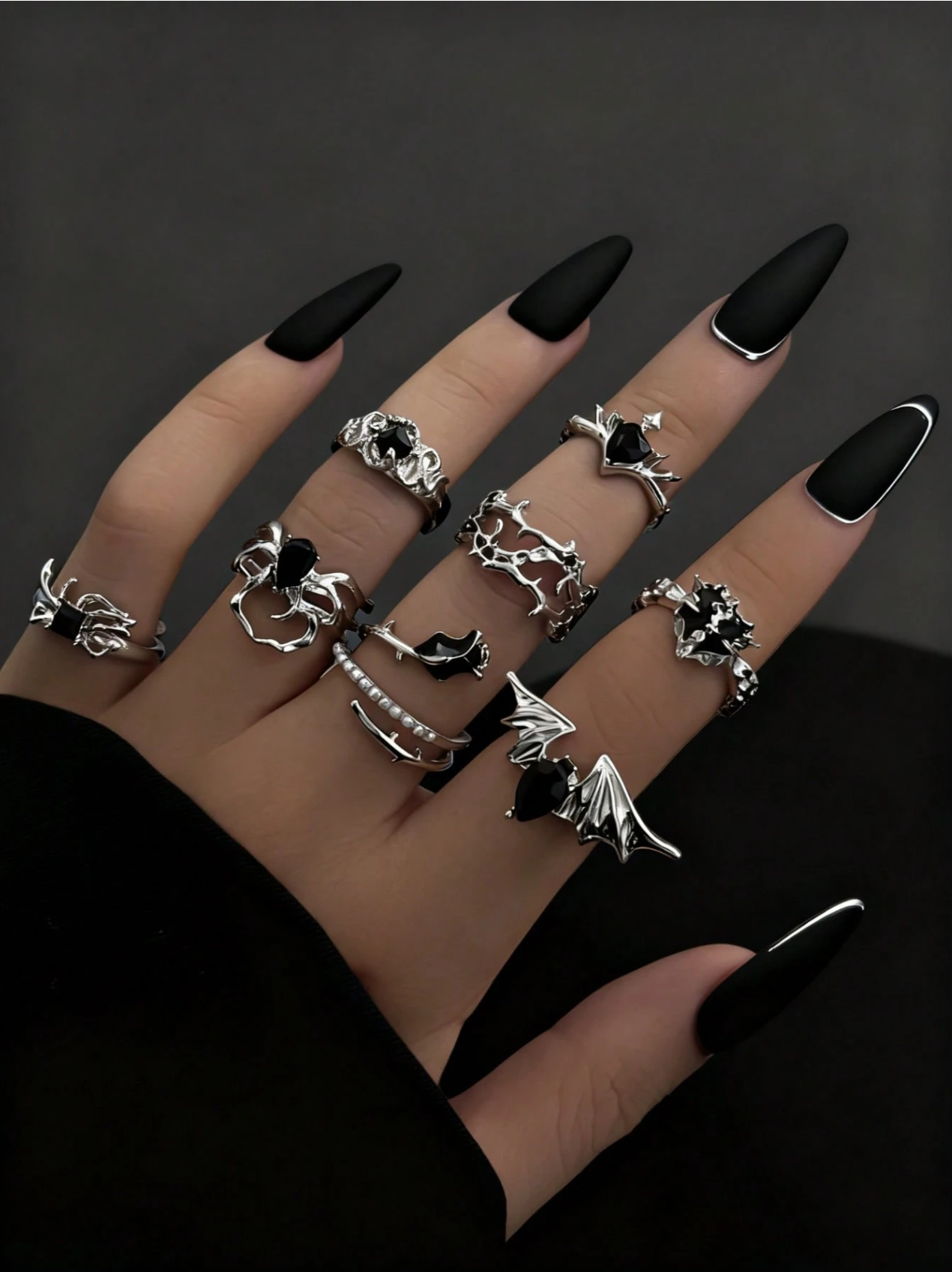 8 Pcs Nocturne Ring Set Elitaire