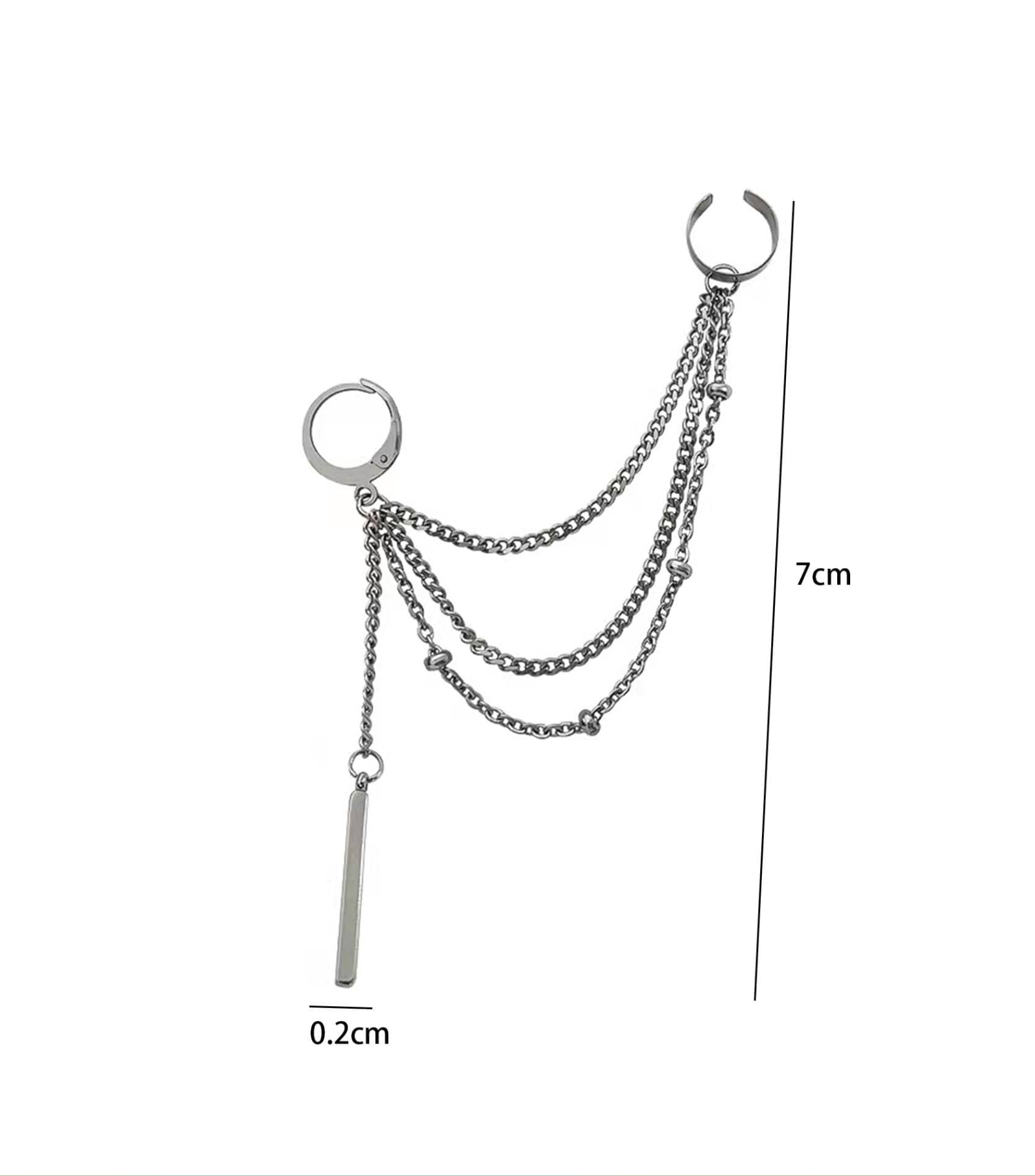 1 Pc Cascade Chain Cuff Elitaire