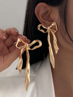 1 Pair Bow Earings