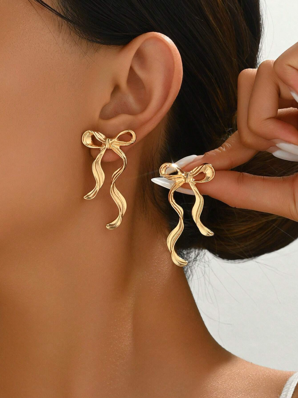 1 Pair Bow Earings