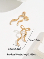 1 Pair Bow Earings