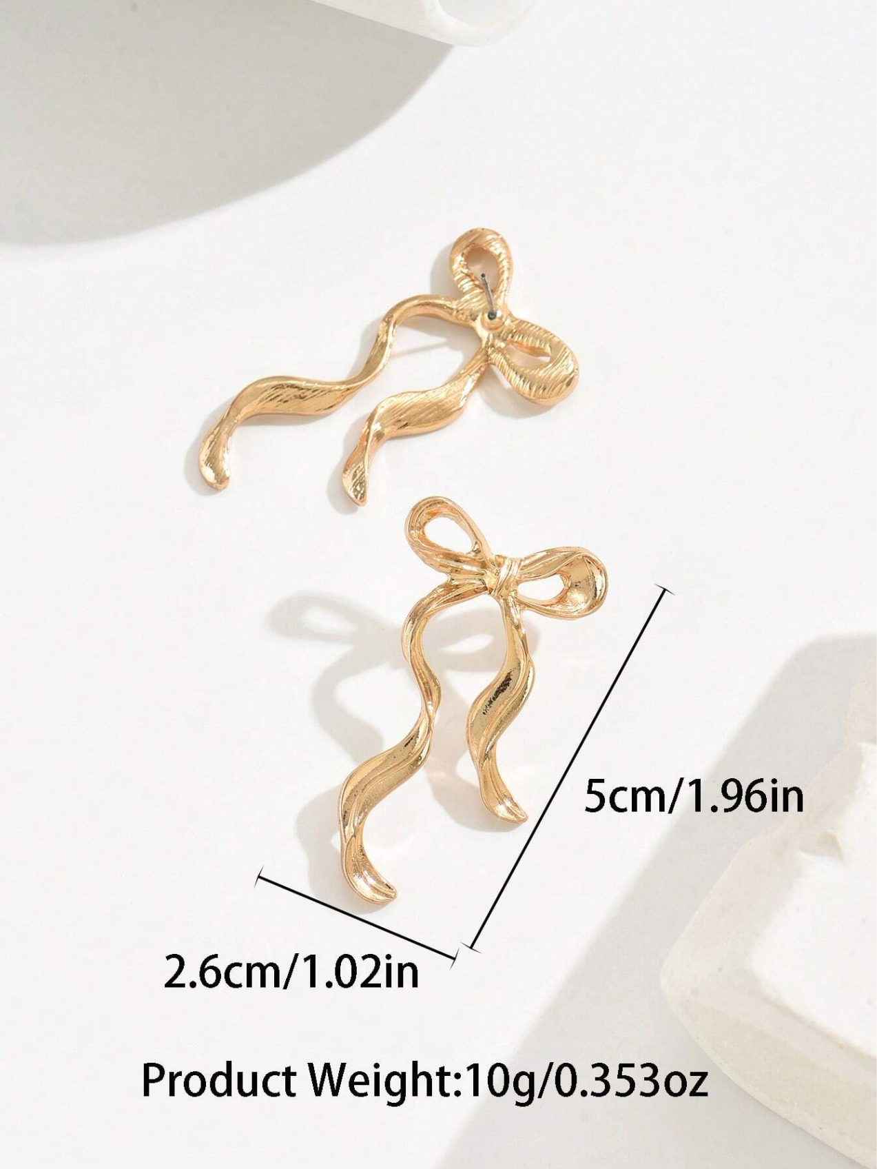 1 Pair Bow Earings