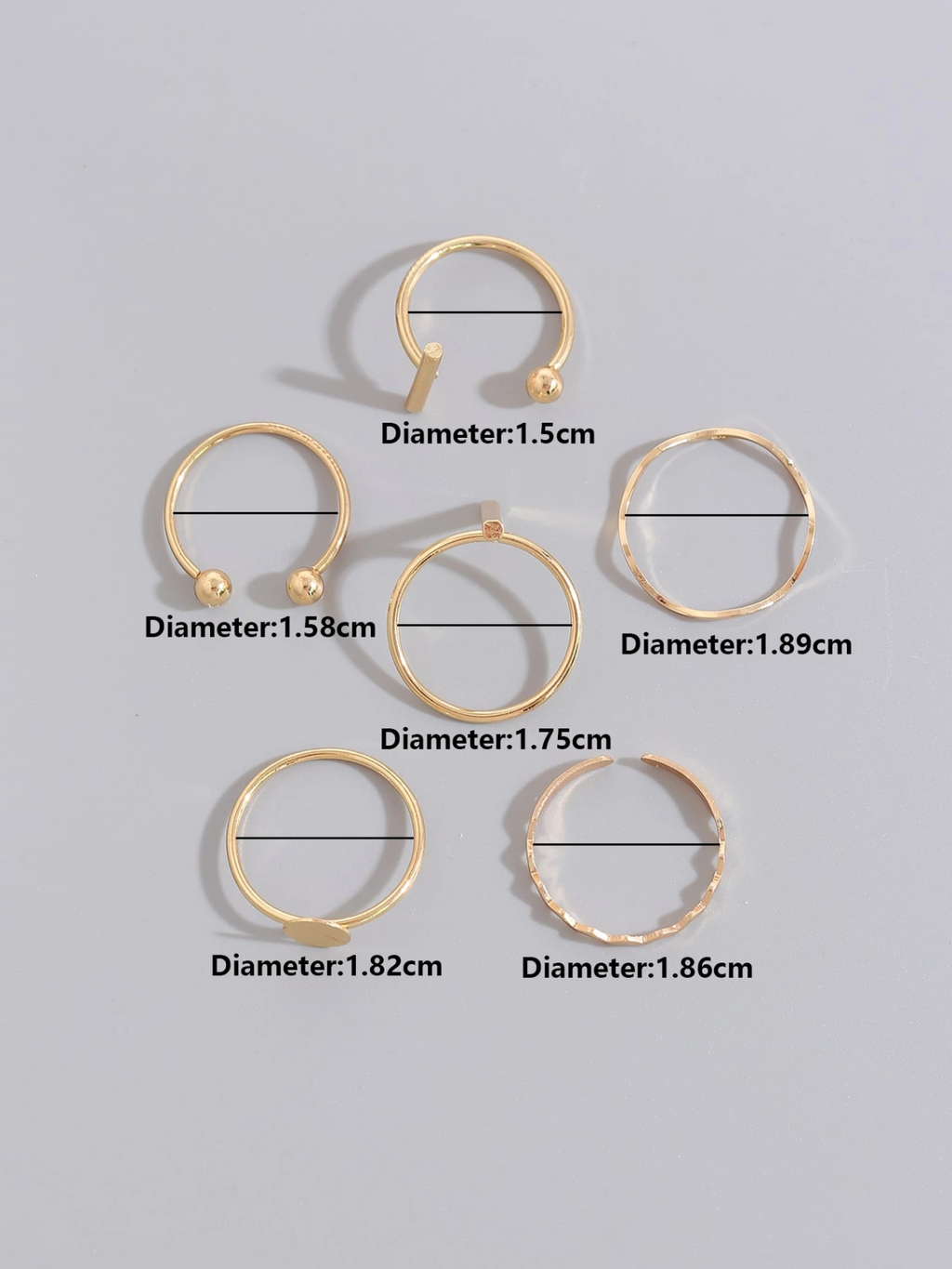 6 Pcs Geometric Set