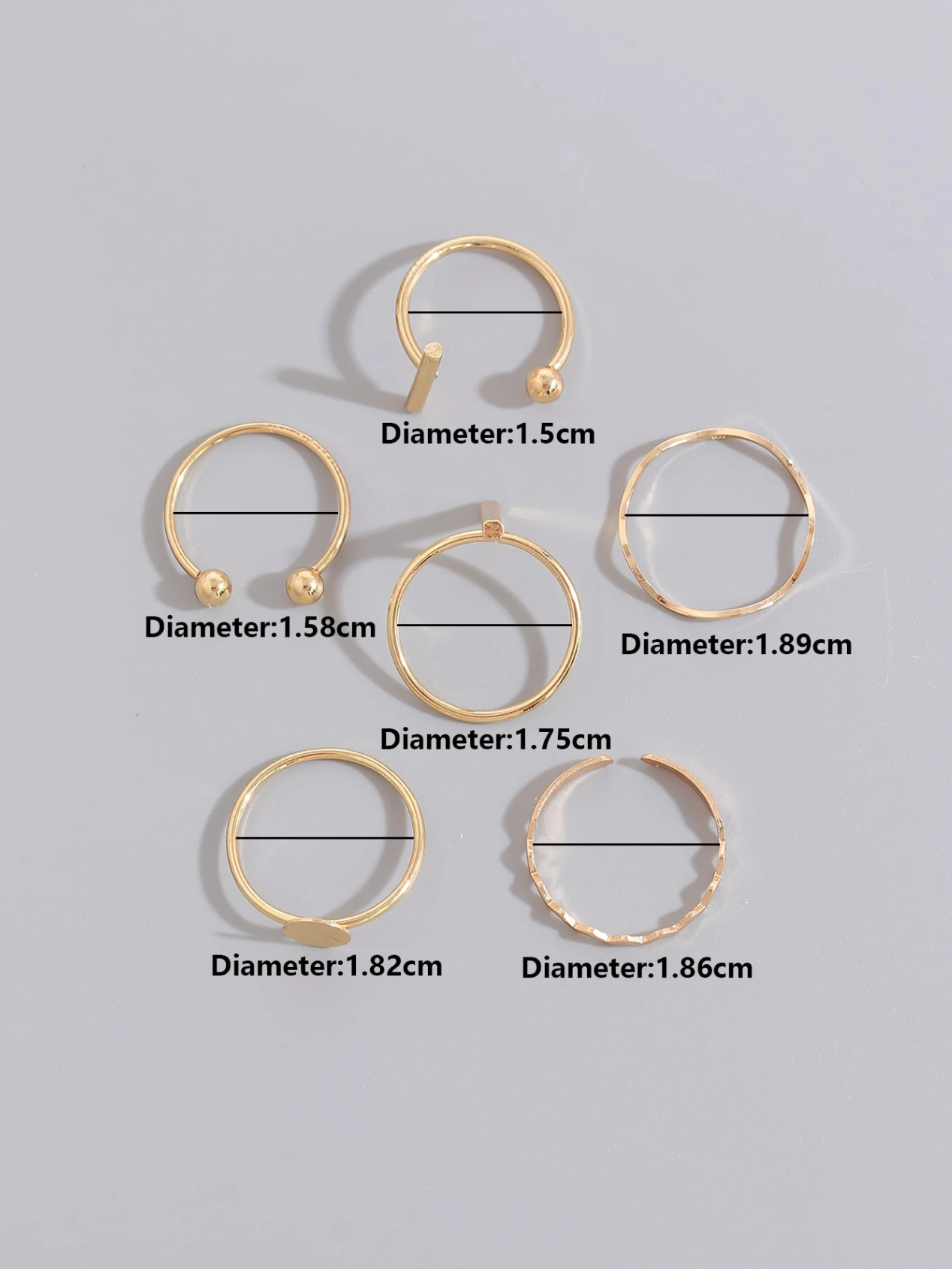 6 Pcs Geometric Set