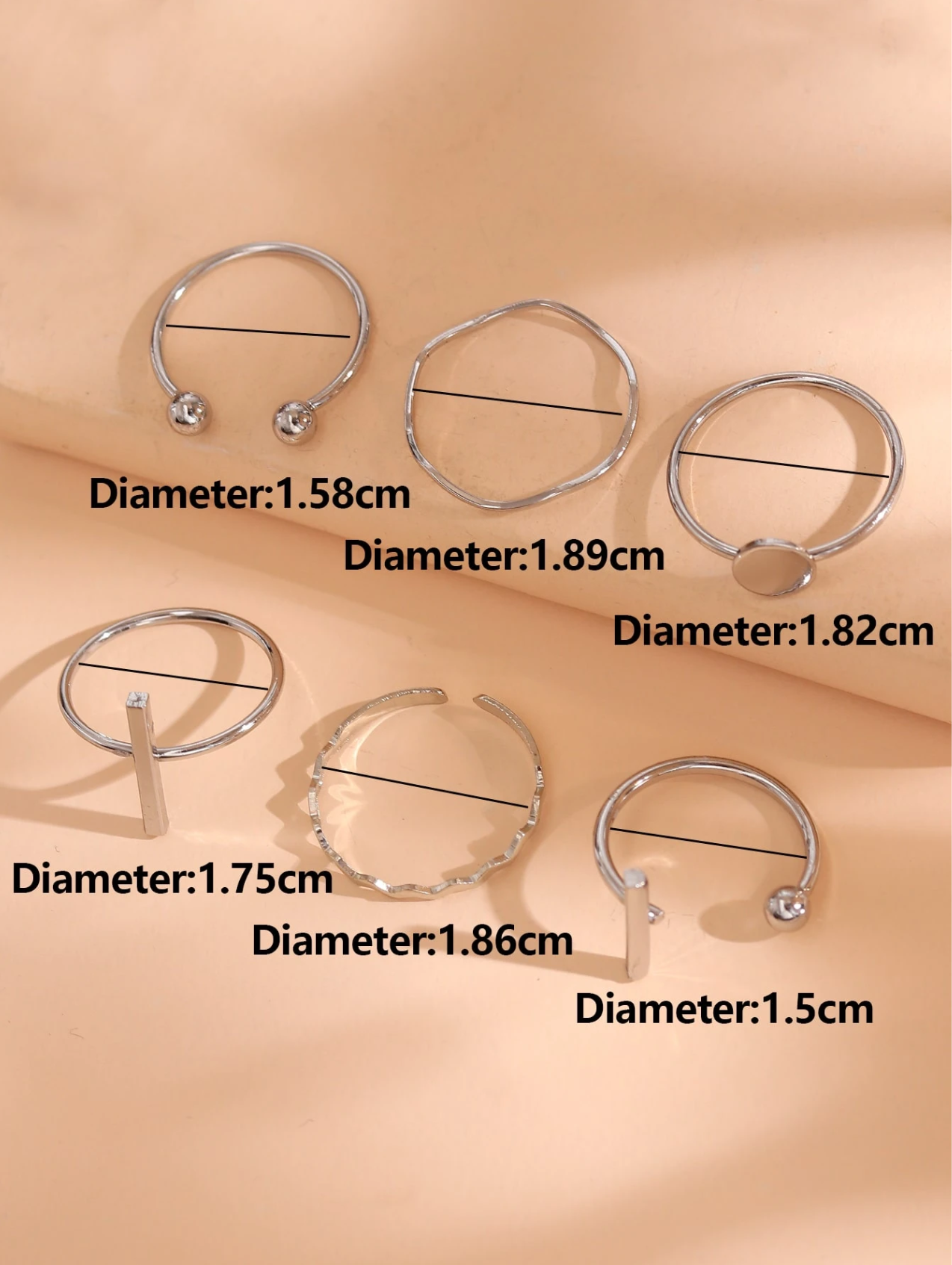 6 Pcs Geometric Set