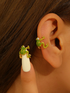 1 Pair Frog Ear Clips