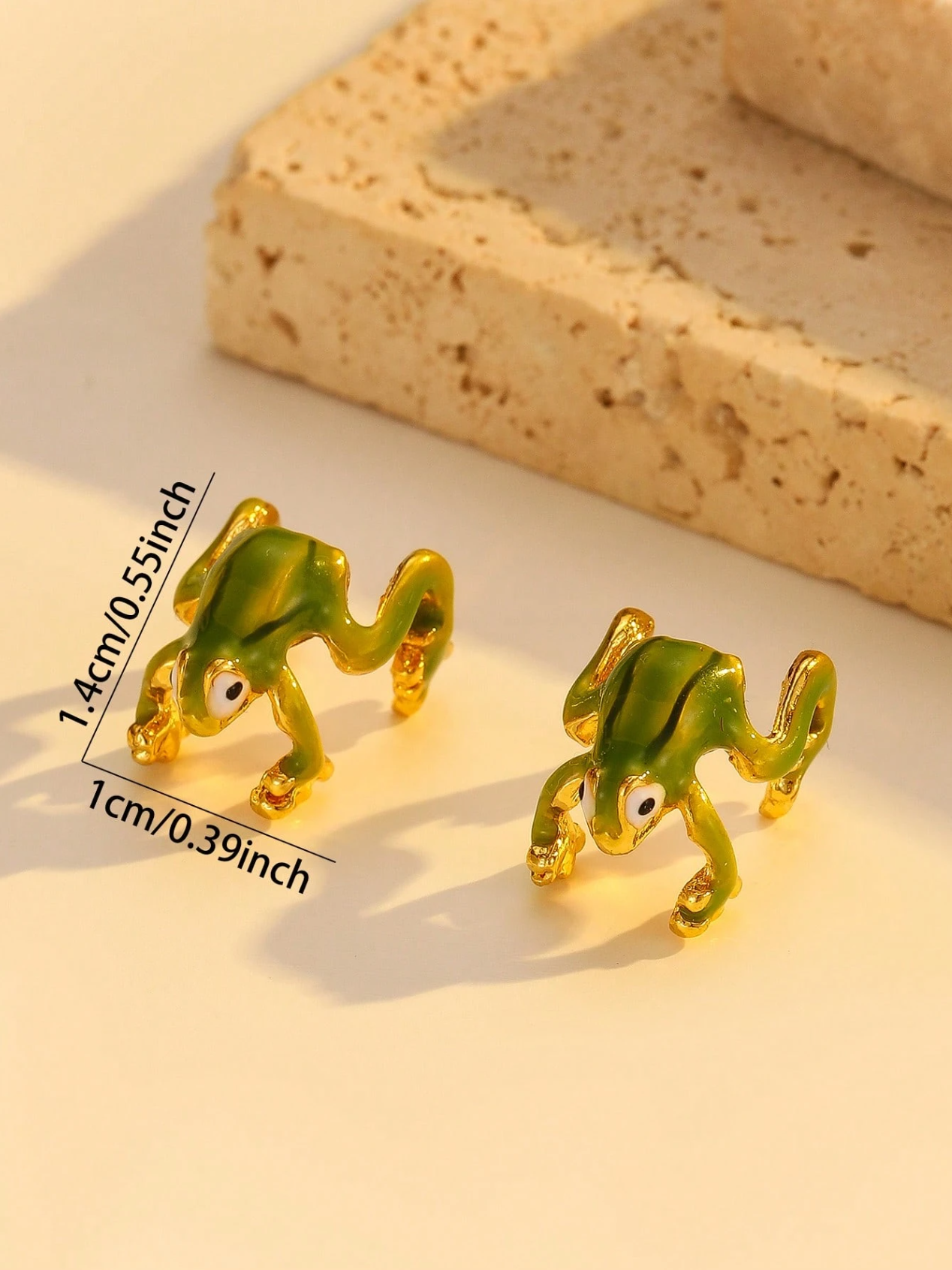 1 Pair Frog Ear Clips