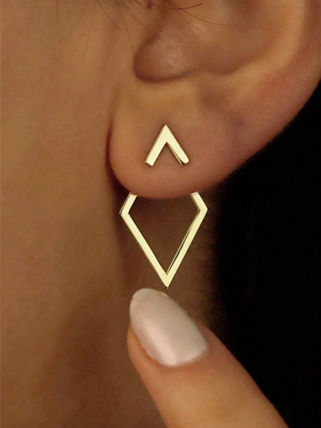 1 Pair Rhombus Earings