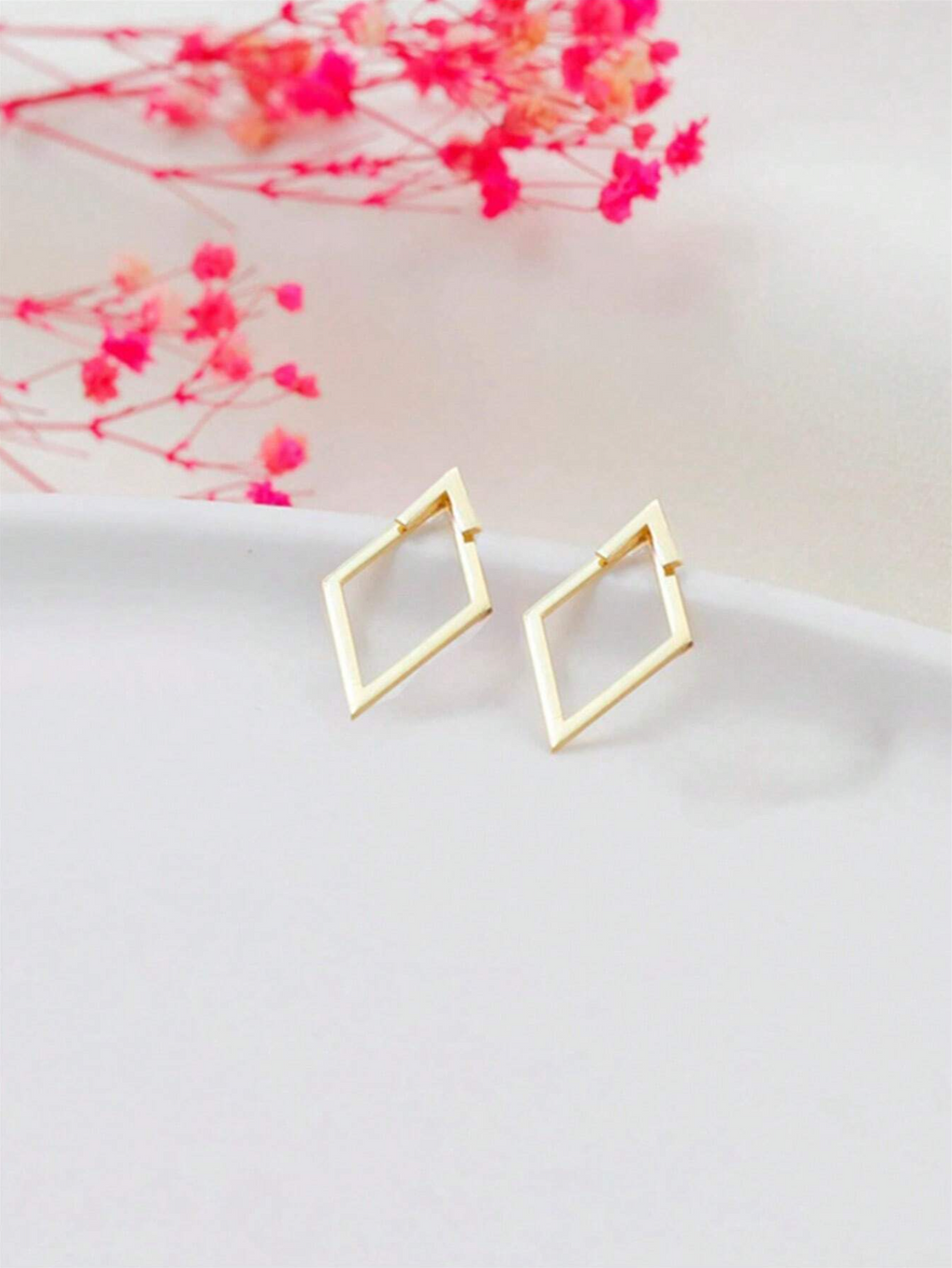1 Pair Rhombus Earings