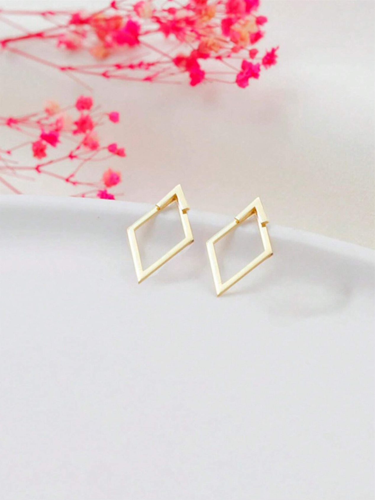 1 Pair Rhombus Earings
