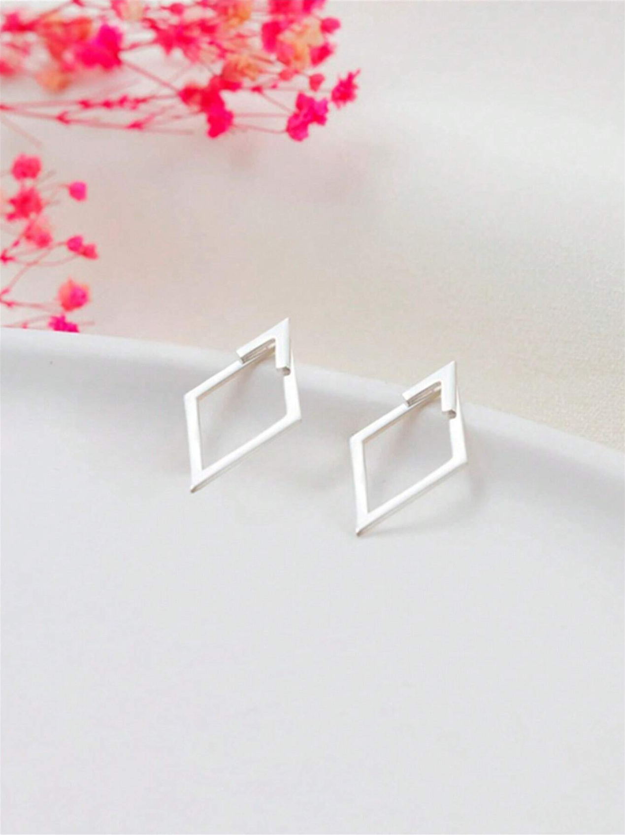 1 Pair Rhombus Earings