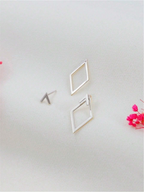 1 Pair Rhombus Earings