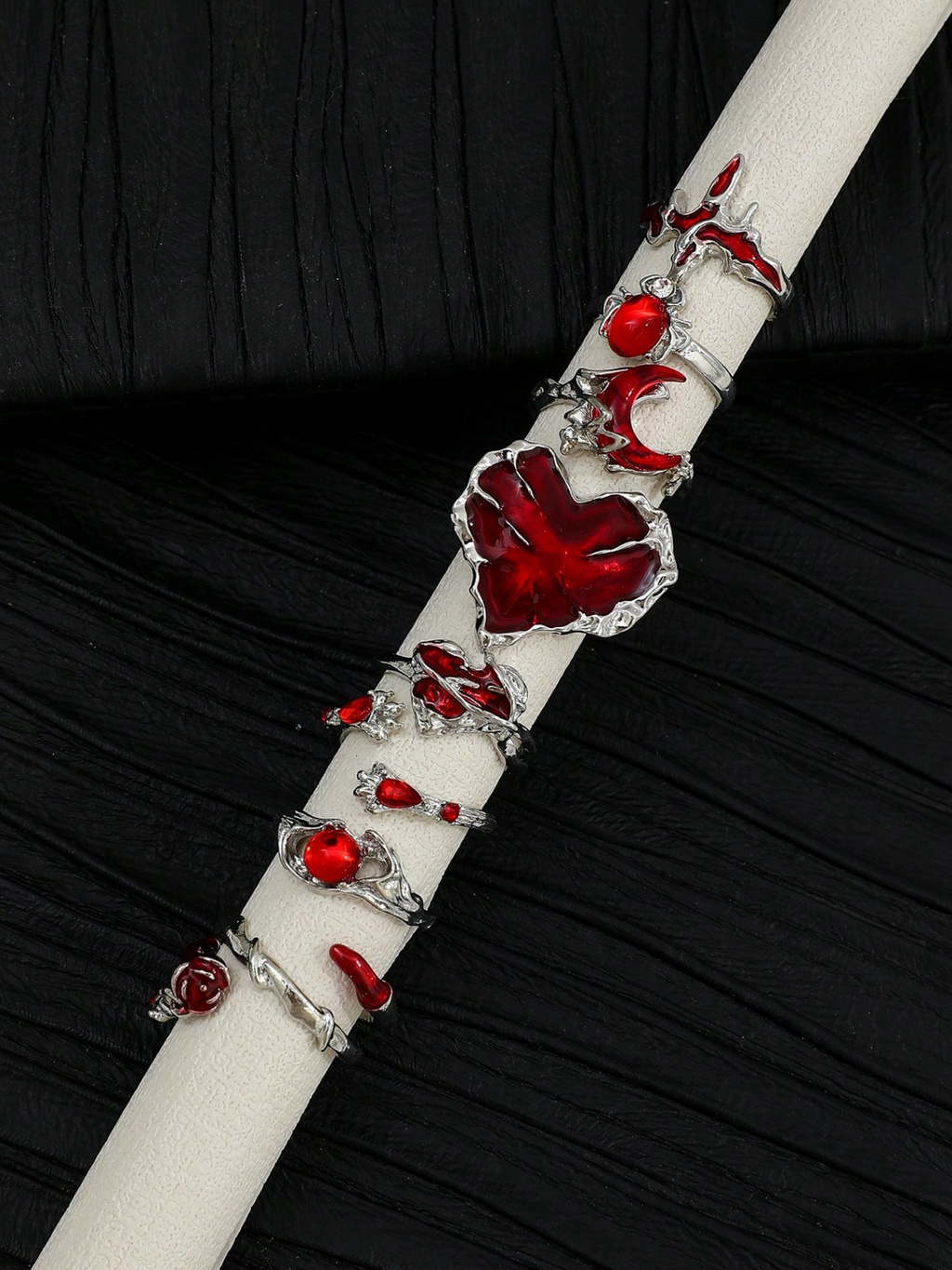 8 Pcs Gothic Blood-Drop Set
