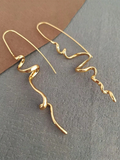 1 Pair Squiggle Earings