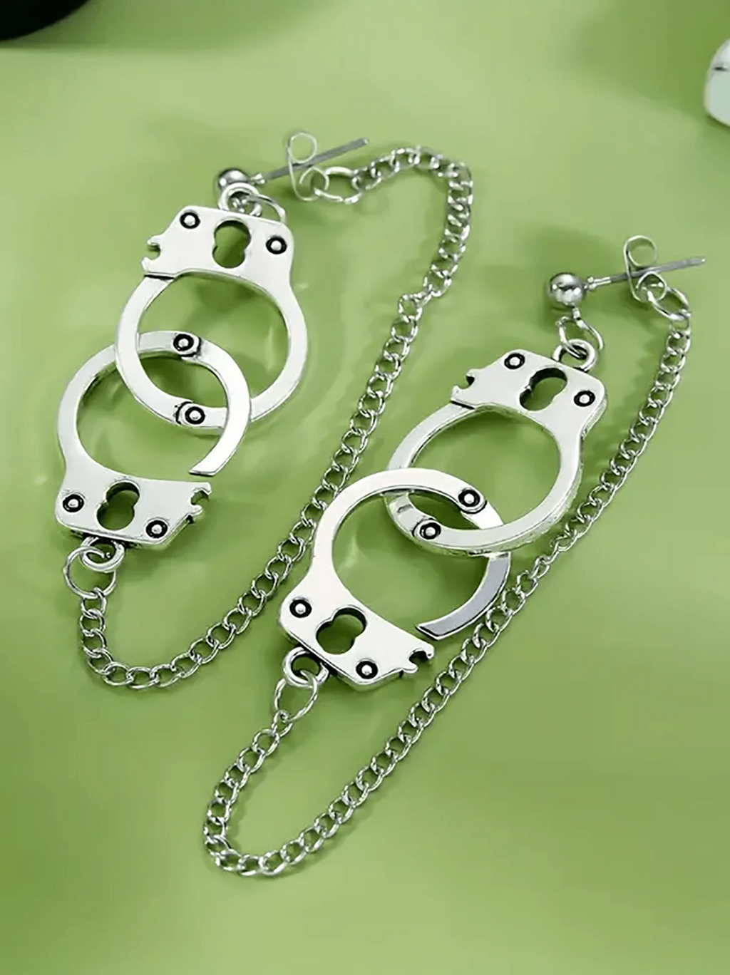 1 Pair Handcuff Chain Earrings