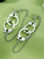 1 Pair Handcuff Chain Earrings