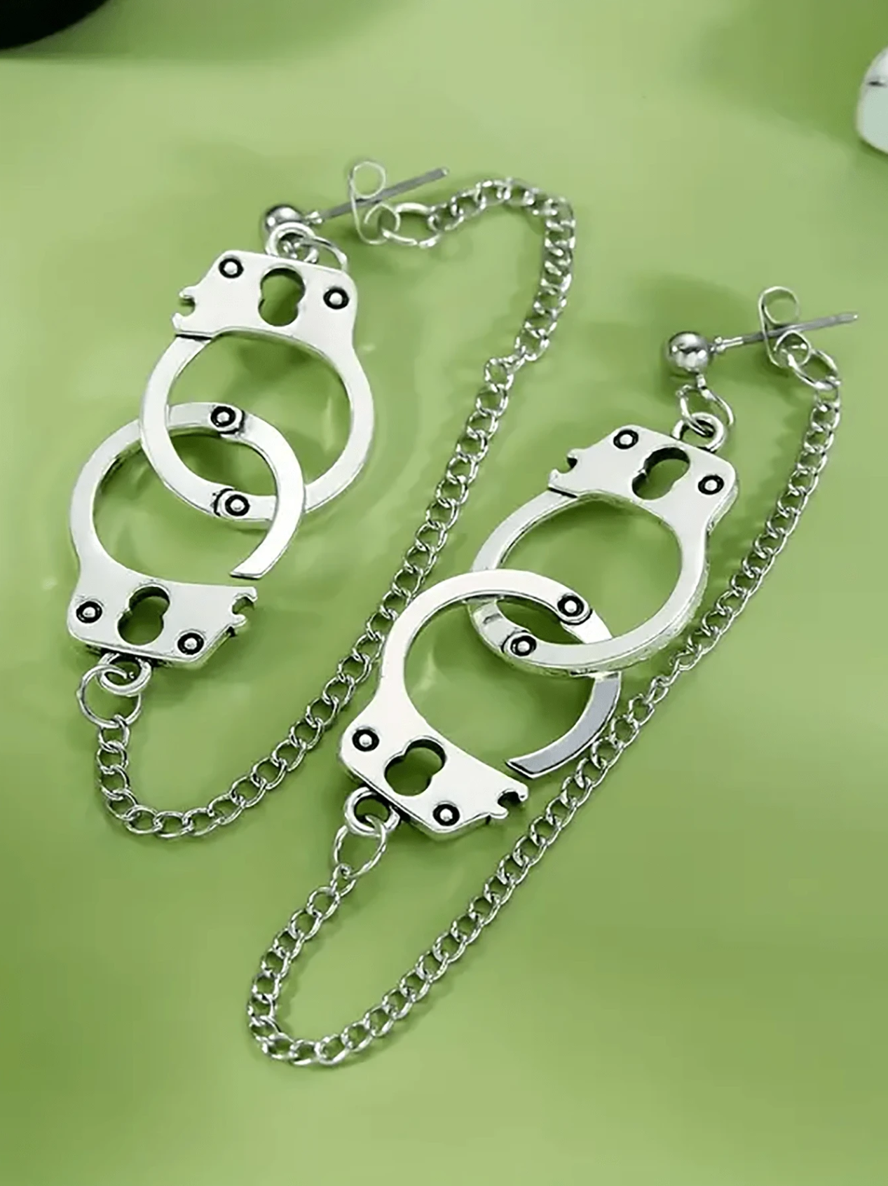 1 Pair Handcuff Chain Earrings