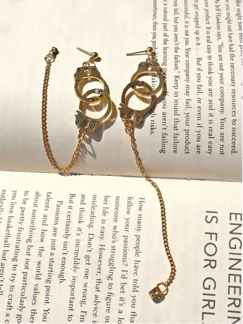 1 Pair Handcuff Chain Earrings